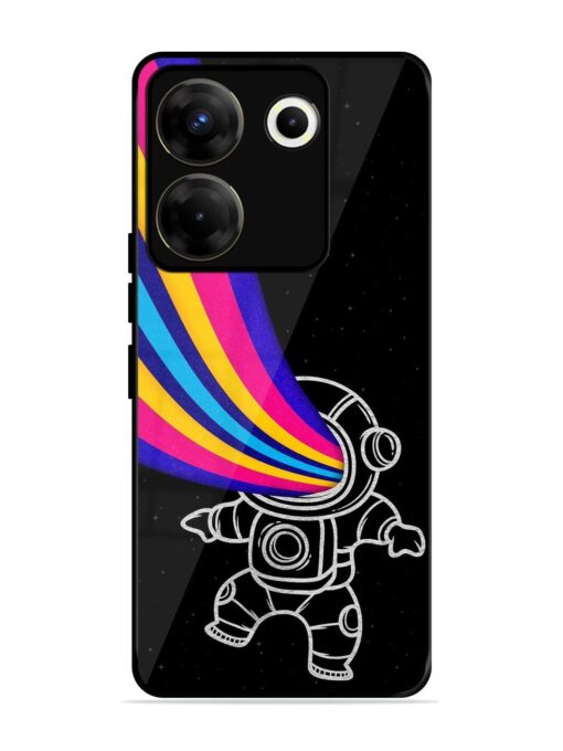 Astronaut Glossy Metal TPU Phone Cover for Tecno Camon 20 Pro (5G)