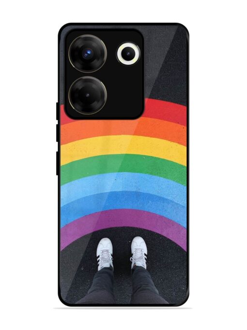 Legs Rainbow Glossy Metal TPU Phone Cover for Tecno Camon 20 Pro (5G) Zapvi