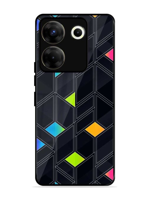 Abstract Mosaic Seamless Glossy Metal Phone Cover for Tecno Camon 20 Pro (5G) Zapvi