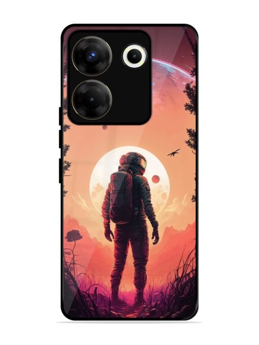 Red Sky At Morning Glossy Metal Phone Cover for Tecno Camon 20 Pro (5G)