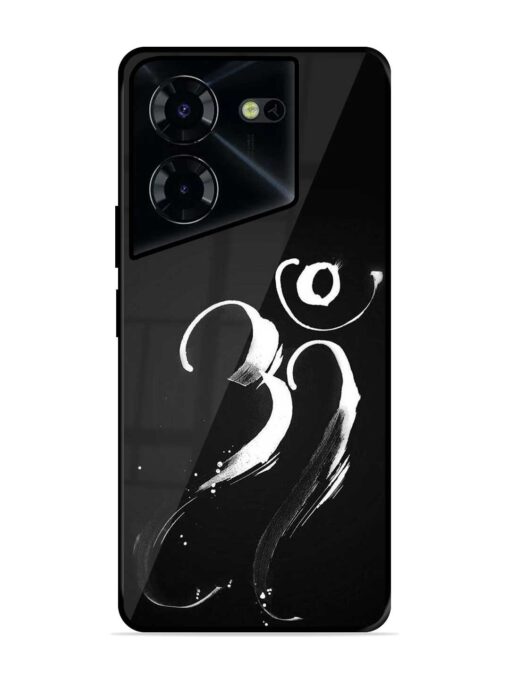 Om Logo Glossy Metal Phone Cover for Tecno Pova 5 Pro (5G) Zapvi