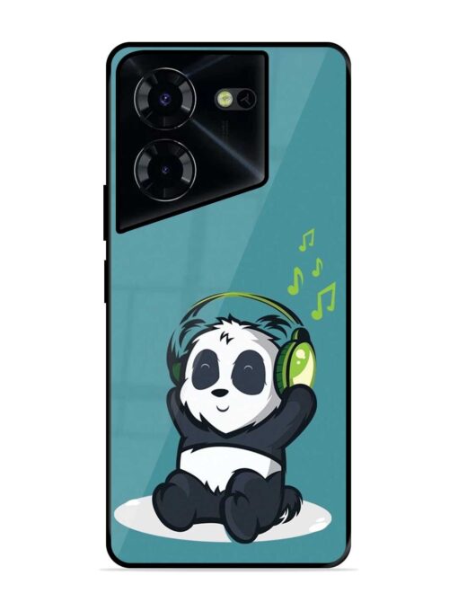 Music Panda Glossy Metal Phone Cover for Tecno Pova 5 Pro (5G) Zapvi