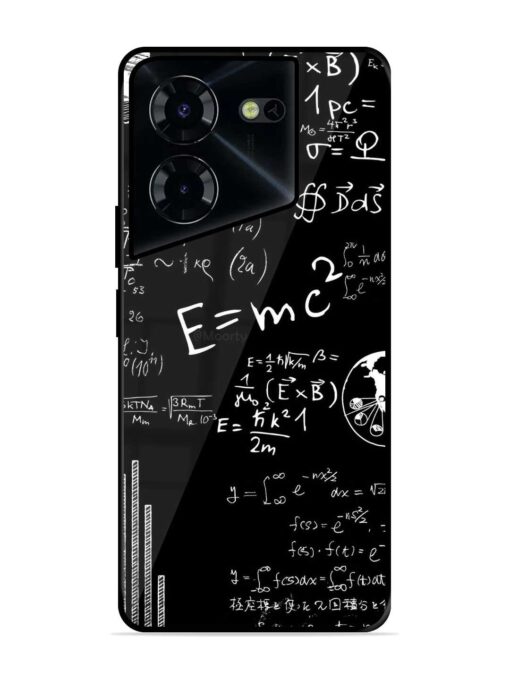 E=Mc2 Mass?Energy Equivalence Glossy Metal Phone Cover for Tecno Pova 5 Pro (5G) Zapvi