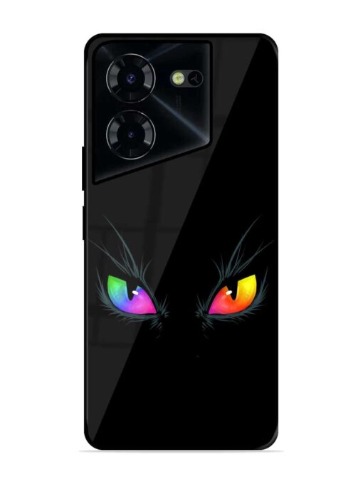 Cat Eyes Glossy Metal Phone Cover for Tecno Pova 5 Pro (5G) Zapvi