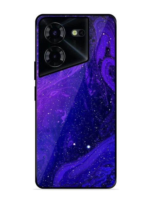 Galaxy Acrylic Abstract Art Glossy Metal Phone Cover for Tecno Pova 5 Pro (5G) Zapvi