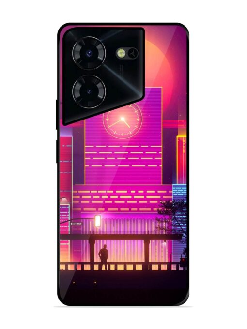 Clock Tower Glossy Metal TPU Phone Cover for Tecno Pova 5 Pro (5G) Zapvi