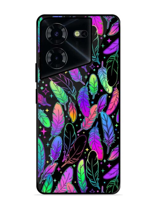 Bright Multi Colored Seamless Glossy Metal Phone Cover for Tecno Pova 5 Pro (5G) Zapvi