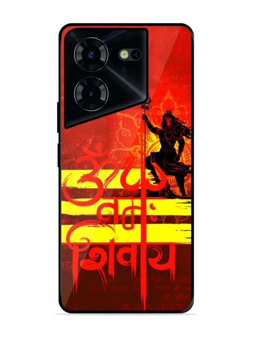 Illustration Lord Shiva Glossy Metal TPU Phone Cover for Tecno Pova 5 Pro (5G) Zapvi