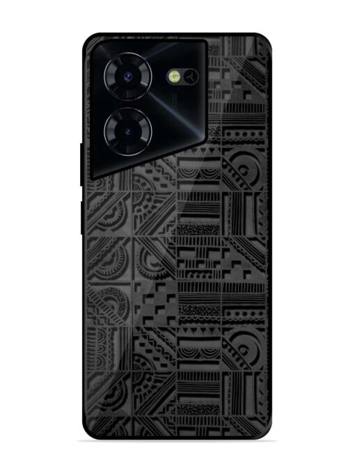 Seamless Pattern Glossy Metal Phone Cover for Tecno Pova 5 Pro (5G) Zapvi