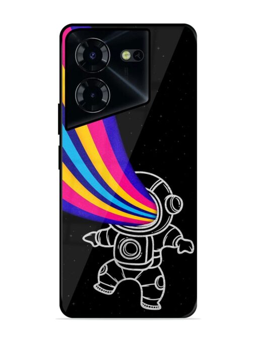 Astronaut Glossy Metal TPU Phone Cover for Tecno Pova 5 Pro (5G) Zapvi