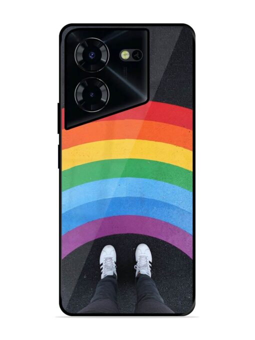 Legs Rainbow Glossy Metal TPU Phone Cover for Tecno Pova 5 Pro (5G) Zapvi