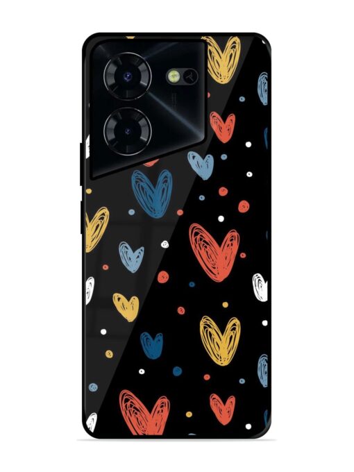 Happy Valentines Day Glossy Metal TPU Phone Cover for Tecno Pova 5 Pro (5G) Zapvi