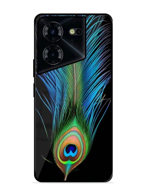 Peacock Feather Glossy Metal TPU Phone Cover for Tecno Pova 5 Pro (5G) Zapvi