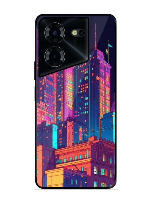 City View Glossy Metal Phone Cover for Tecno Pova 5 Pro (5G) Zapvi