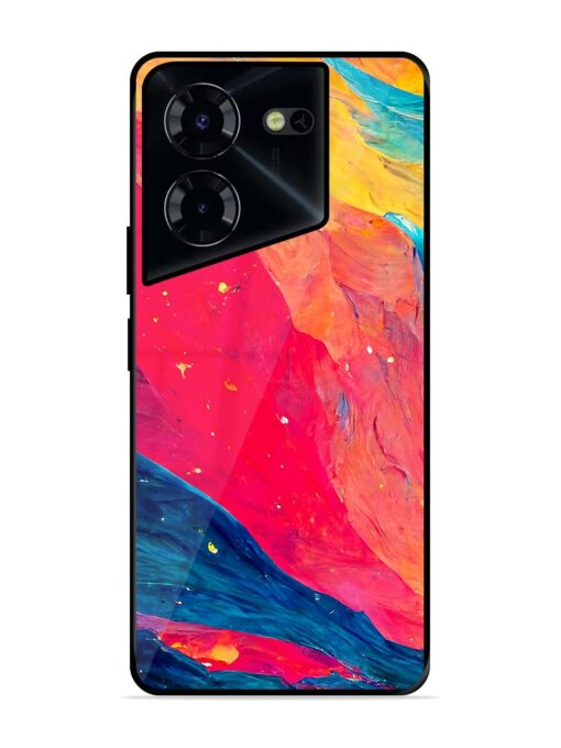 Starry Night Glossy Metal Phone Cover for Tecno Pova 5 Pro (5G) Zapvi