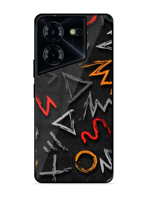 Grungy Graffiti Glossy Metal Phone Cover for Tecno Pova 5 Pro (5G) Zapvi