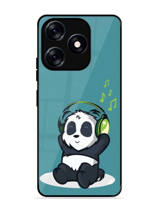 Music Panda Glossy Metal Phone Cover for Tecno Spark 10 (4G)