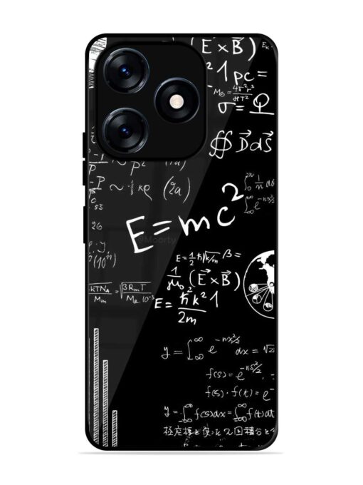 E=Mc2 Mass?Energy Equivalence Glossy Metal Phone Cover for Tecno Spark 10 (4G) Zapvi