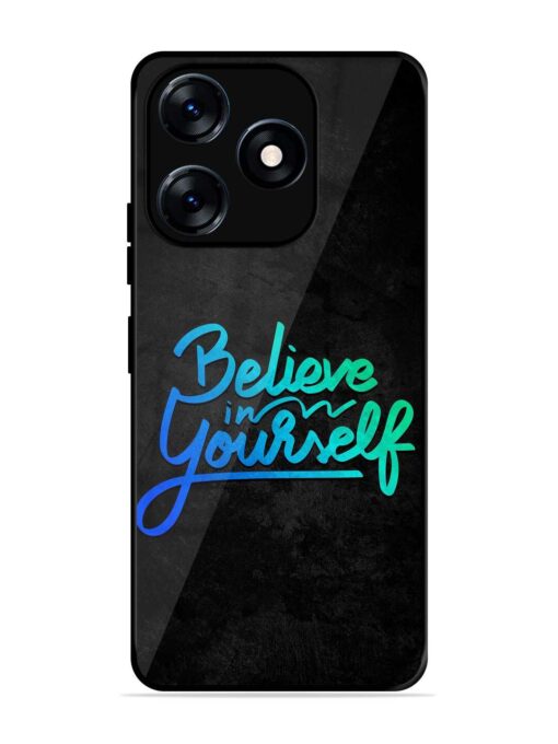 Believe In Yourself Glossy Metal Phone Cover for Tecno Spark 10 (4G) Zapvi