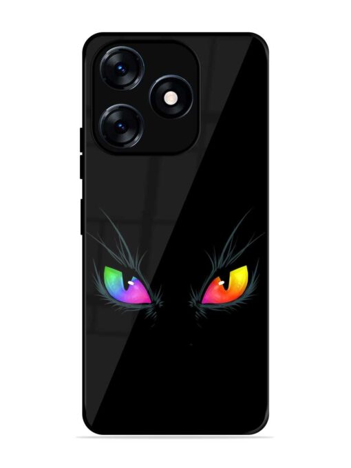 Cat Eyes Glossy Metal Phone Cover for Tecno Spark 10 (4G) Zapvi