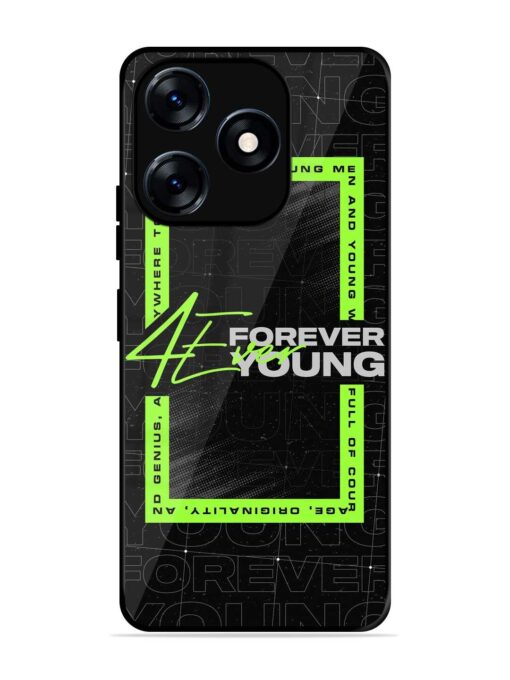 Forever Young Glossy Metal Phone Cover for Tecno Spark 10 (4G)