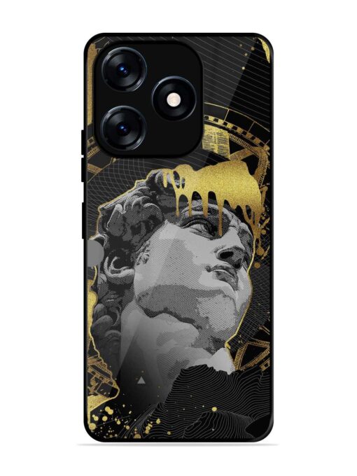 Roman Face Glossy Metal Phone Cover for Tecno Spark 10 (4G)