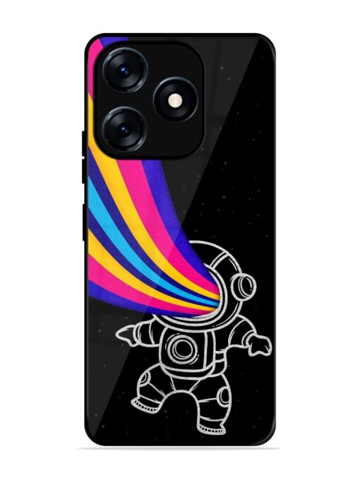 Astronaut Glossy Metal TPU Phone Cover for Tecno Spark 10 (4G) Zapvi