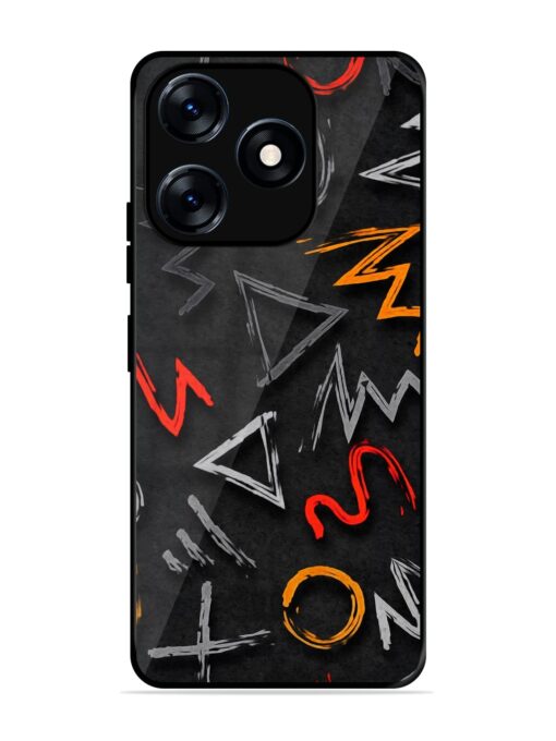 Grungy Graffiti Glossy Metal Phone Cover for Tecno Spark 10 (4G)