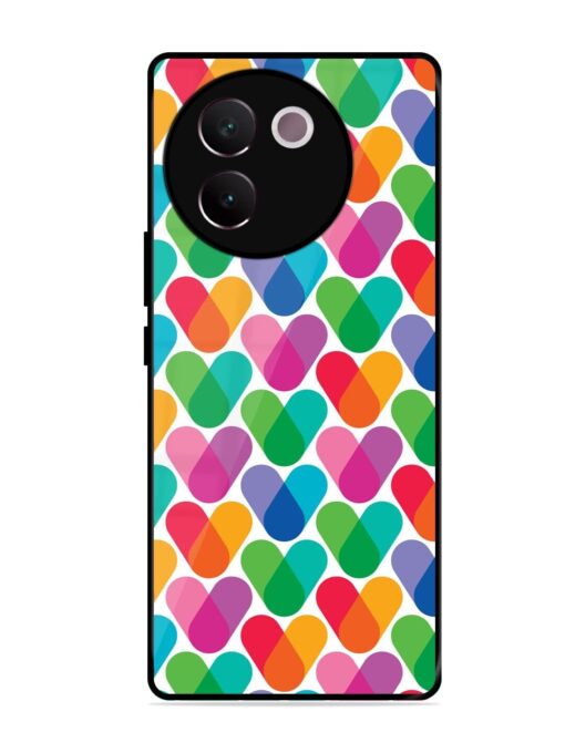 Overlapping Colors Colorful Glossy Metal TPU Phone Cover for Vivo V30E (5G) Zapvi