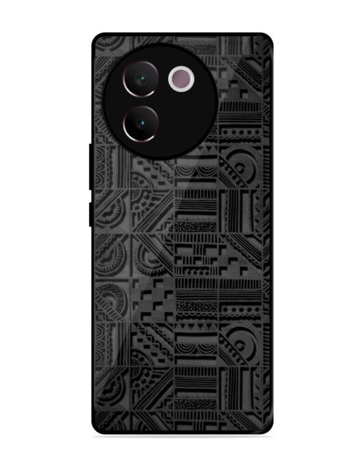 Seamless Pattern Glossy Metal Phone Cover for Vivo V30E (5G) Zapvi