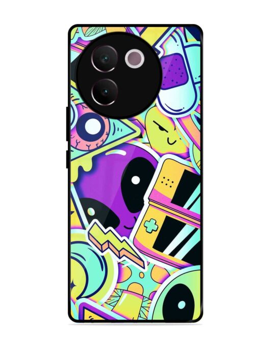 Scratch Art Glossy Metal Phone Cover for Vivo V30E (5G) Zapvi