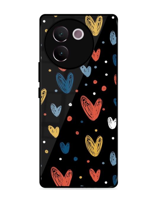 Happy Valentines Day Glossy Metal TPU Phone Cover for Vivo V30E (5G) Zapvi