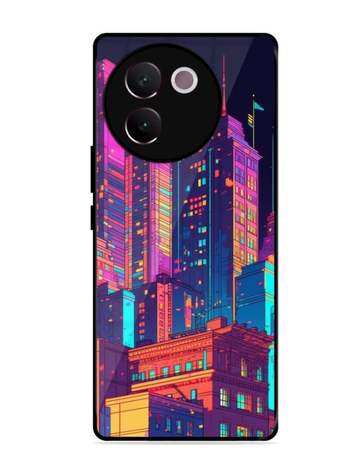 City View Glossy Metal Phone Cover for Vivo V30E (5G) Zapvi