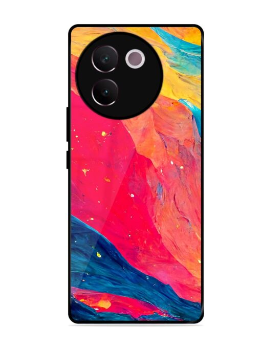 Starry Night Glossy Metal Phone Cover for Vivo V30E (5G) Zapvi