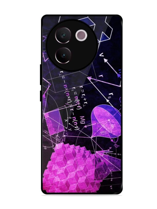 Math Physics Formula Art Glossy Metal Phone Cover for Vivo V30E (5G) Zapvi