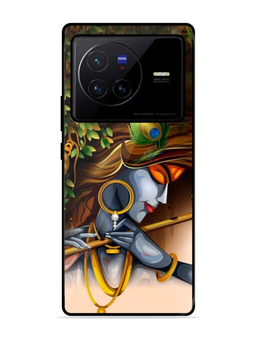 Krishna Glossy Metal Phone Cover for Vivo X80