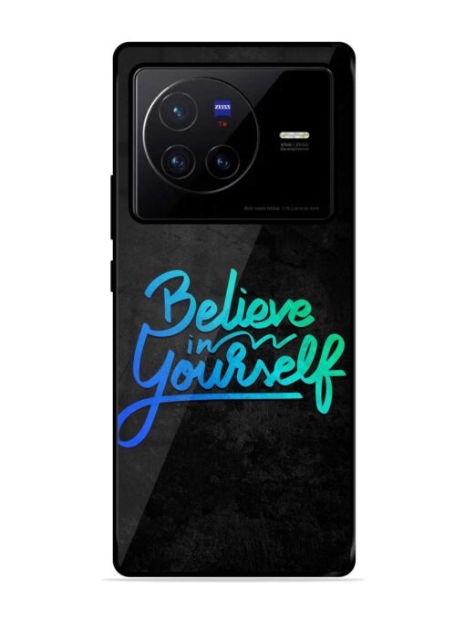 Believe In Yourself Glossy Metal Phone Cover for Vivo X80