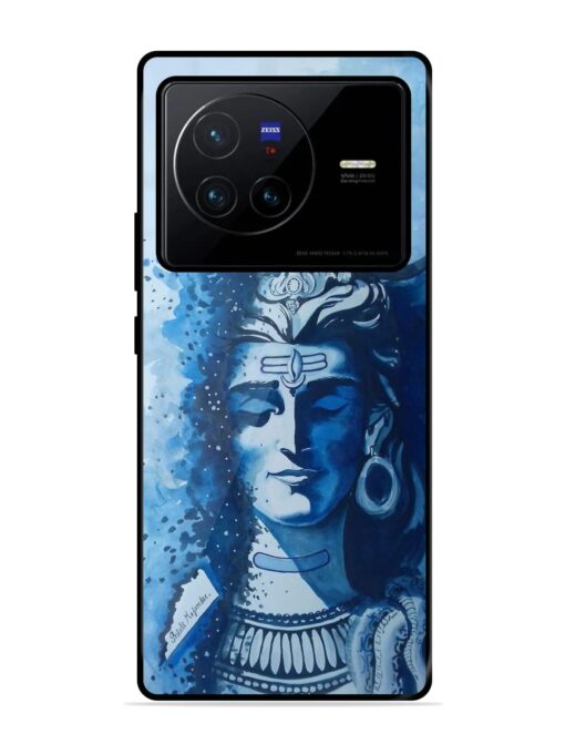 Shiv Art Glossy Metal Phone Cover for Vivo X80 Zapvi