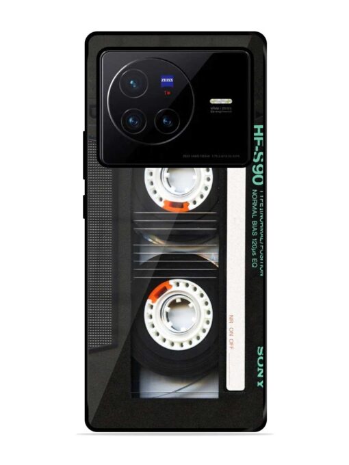 Sony Hf-S90 Cassette Glossy Metal Phone Cover for Vivo X80 Zapvi