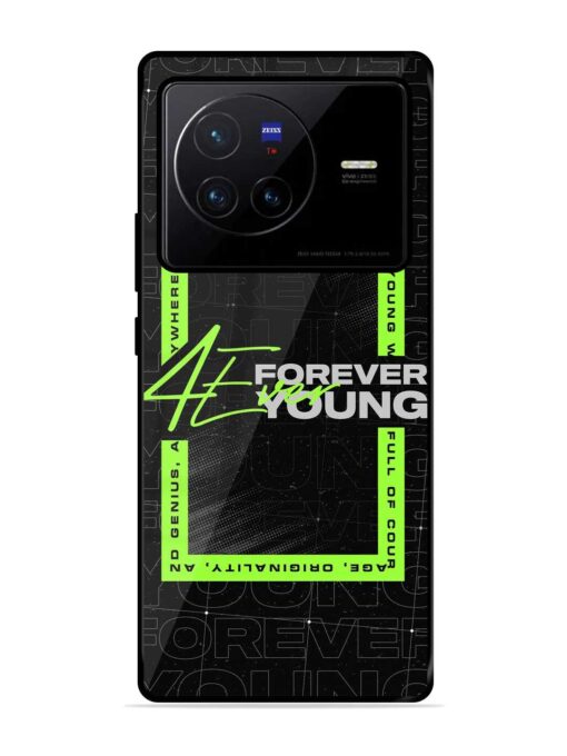 Forever Young Glossy Metal Phone Cover for Vivo X80