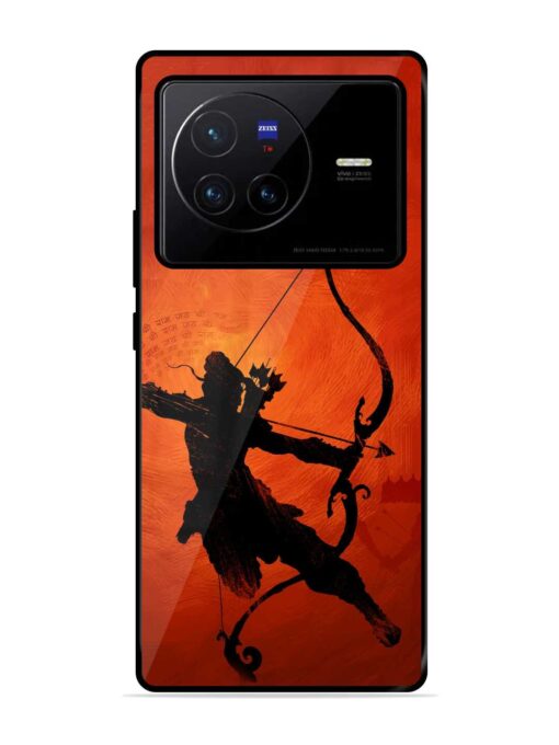 Illustration Lord Rama Glossy Metal Phone Cover for Vivo X80