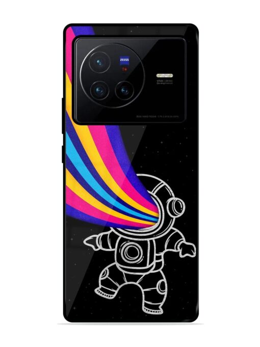 Astronaut Glossy Metal TPU Phone Cover for Vivo X80 Zapvi