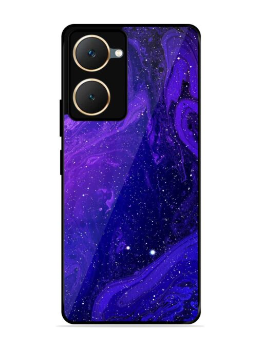 Galaxy Acrylic Abstract Art Glossy Metal Phone Cover for Vivo Y18 Zapvi