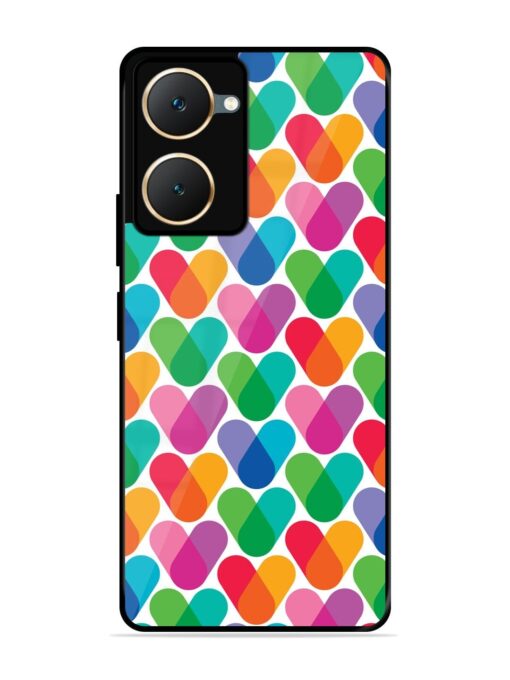 Overlapping Colors Colorful Glossy Metal TPU Phone Cover for Vivo Y18