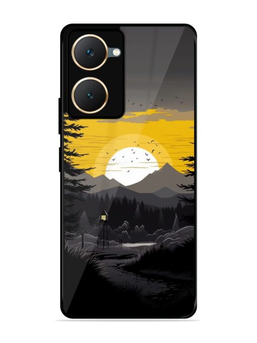 Sunset Vector Glossy Metal Phone Cover for Vivo Y18 Zapvi