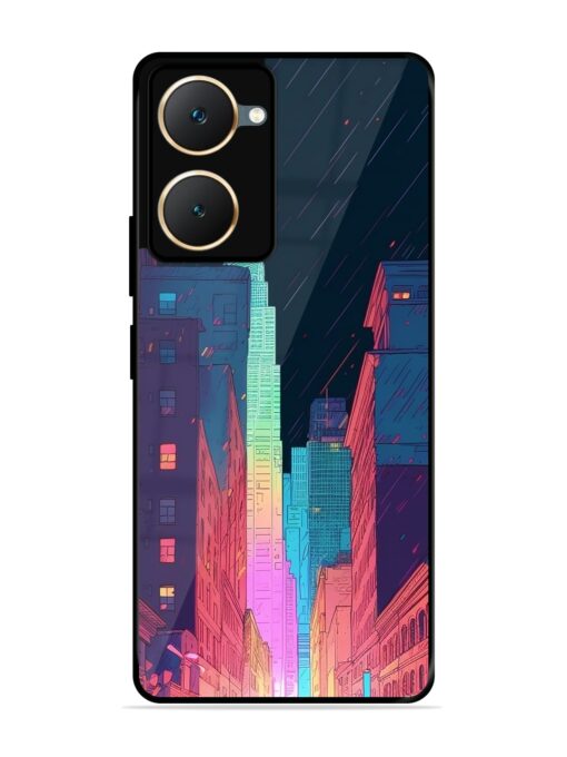 Minimal City Art Glossy Metal Phone Cover for Vivo Y18 Zapvi