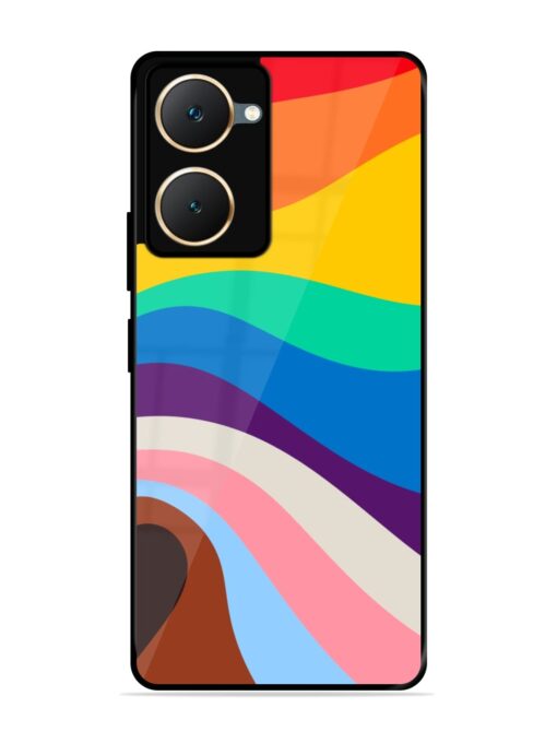 Minimal Pride Art Glossy Metal Phone Cover for Vivo Y18 Zapvi