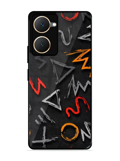 Grungy Graffiti Glossy Metal Phone Cover for Vivo Y18