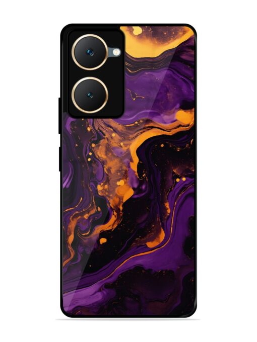 Painting Of A Purple Glossy Metal Phone Cover for Vivo Y18E Zapvi