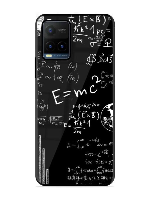 E=Mc2 Mass?Energy Equivalence Glossy Metal Phone Cover for Vivo Y21T